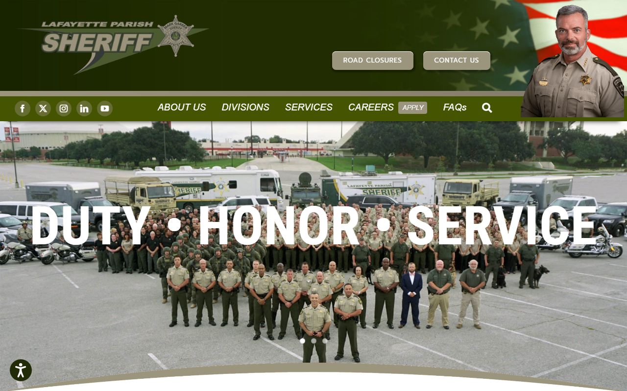 Lafayette Parish released inmates sheriff homepage