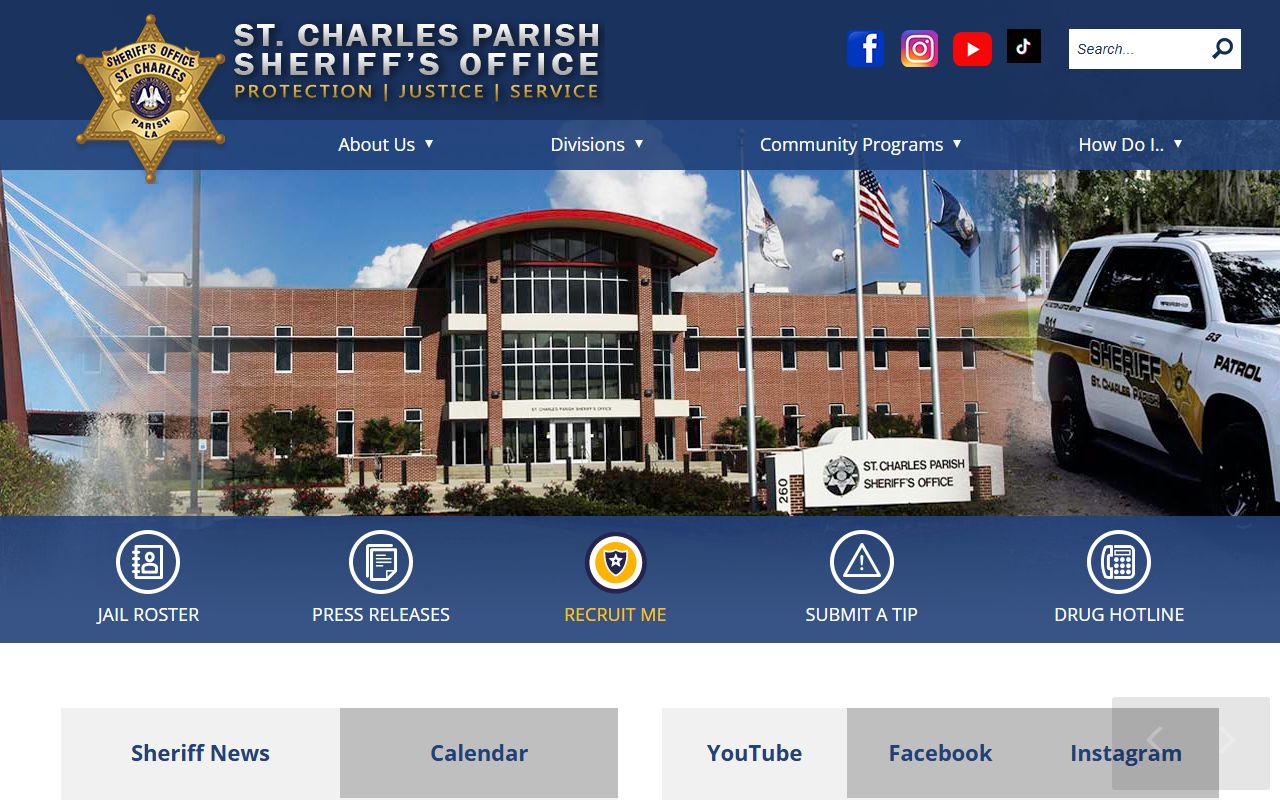 St. Charles Parish released inmates sheriff office website