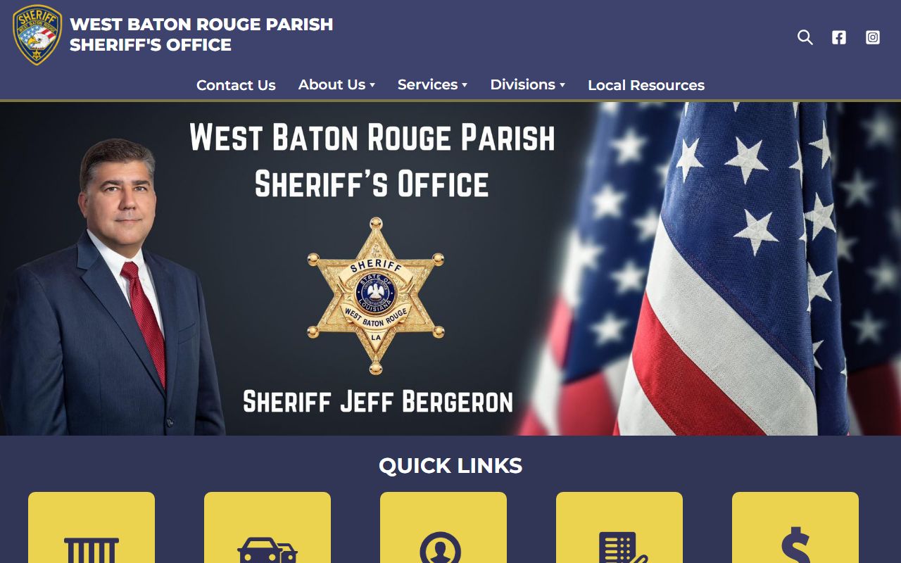 West Baton Rouge Parish released inmates sheriff office homepage